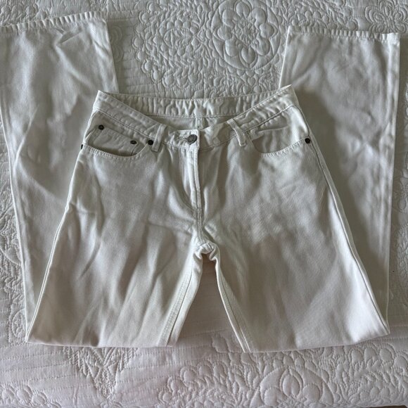 LOEWE WHITE DENIM PANTS Size 36
